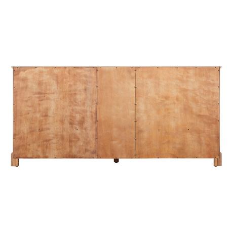 72" Quen Double Vanity With Undermount Sinks - Driftwood Brown