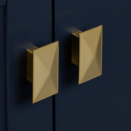 72" Quen Double Vanity With Undermount Sinks - Midnight Navy Blue