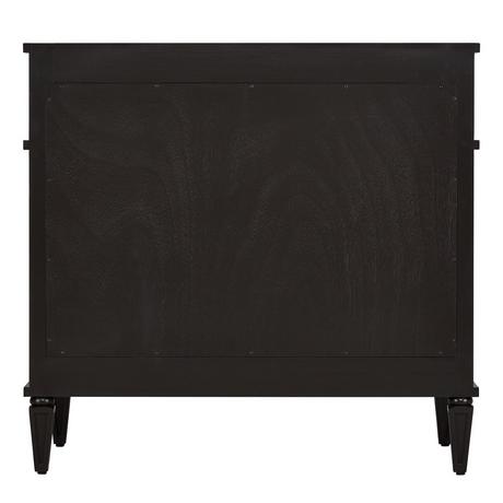 36" Elmdale Vanity for Right Offset Rect Undmnt Sink - Charcoal Black