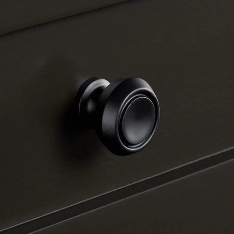 36" Elmdale Vanity for Right Offset Rect Undmnt Sink - Charcoal Black