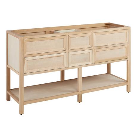 60" Robertson Vanity with Rectangular Undermount Sinks - Unfinished