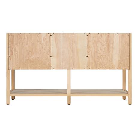 60" Robertson Vanity with Rectangular Undermount Sinks - Unfinished