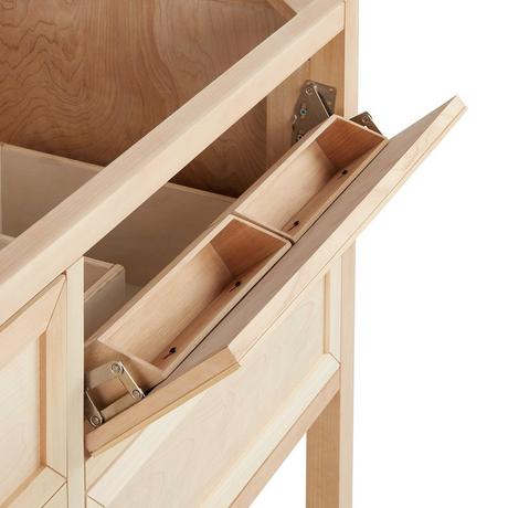 60" Robertson Vanity with Rectangular Undermount Sinks - Unfinished