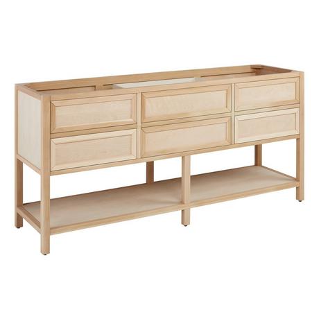 72" Robertson Console Vanity with Undermount Sinks - Unfinished