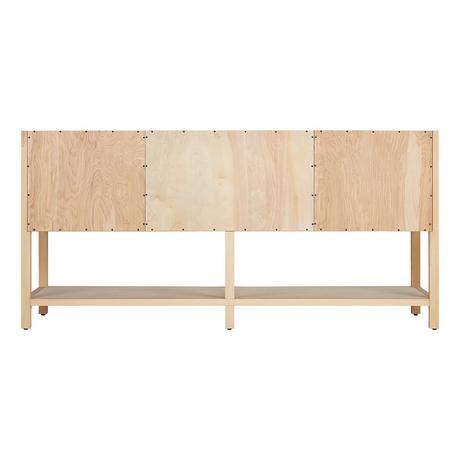 72" Robertson Console Vanity with Undermount Sinks - Unfinished