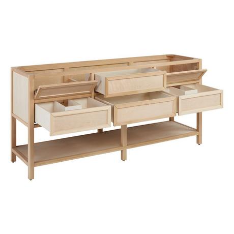 72" Robertson Console Vanity with Undermount Sinks - Unfinished