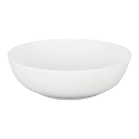 Elkshire Textured Solid Surface Vessel Sink - Matte White
