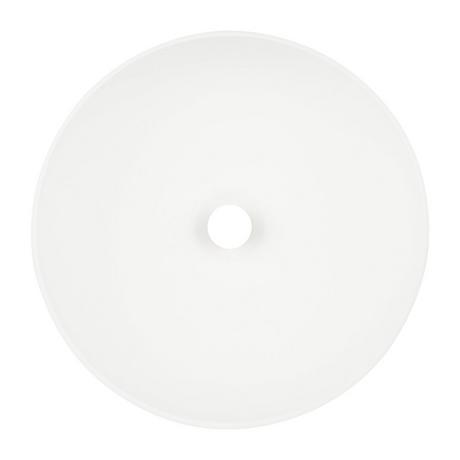 Elkshire Textured Solid Surface Vessel Sink - Matte White