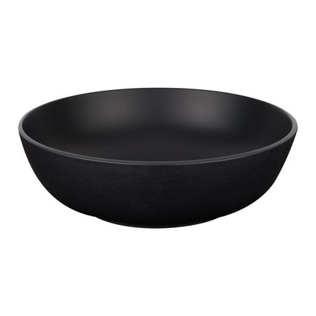 Elkshire Textured Solid Surface Vessel Sink - Matte Black