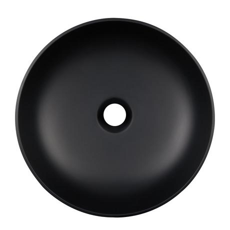 Elkshire Textured Solid Surface Vessel Sink - Matte Black