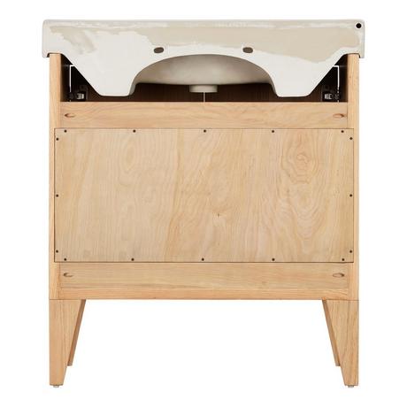 30" Fircrest Vanity with Integral Sink - Sandy Oak