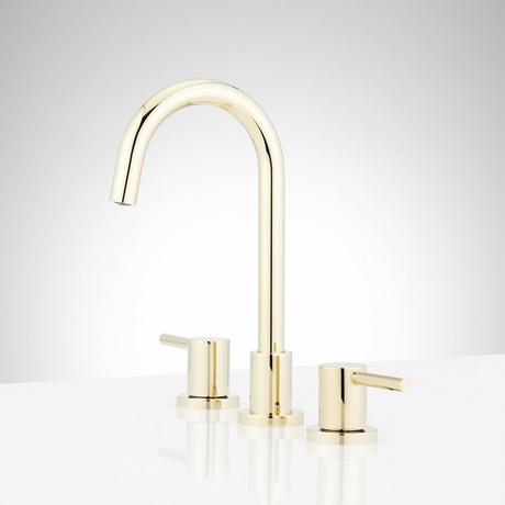 Lexia Widespread Gooseneck Bathroom Faucet