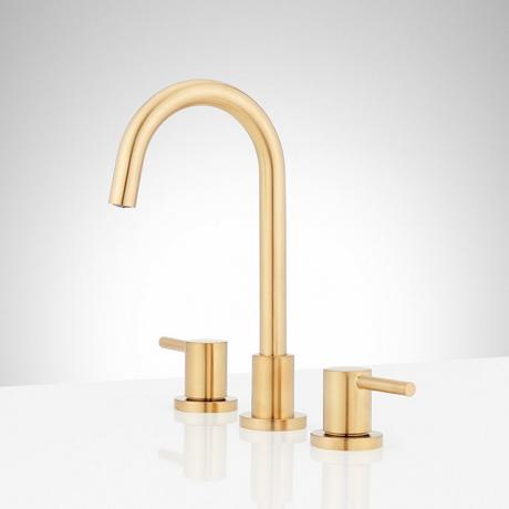 Lexia Widespread Gooseneck Bathroom Faucet