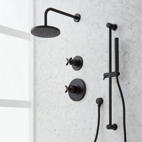 Vassor Pressure Balance Shower System with Slide Bar and Hand Shower