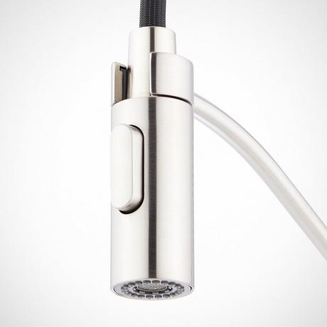 Eiler Single-Hole Kitchen Faucet with Pull-Down Spring Spout