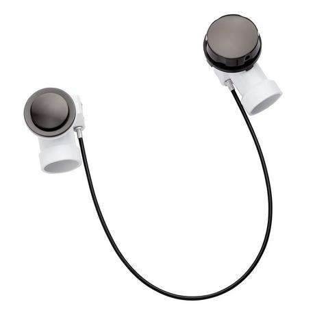 PVC Cable Drain & Overflow for 17" - 22" Deep Tubs