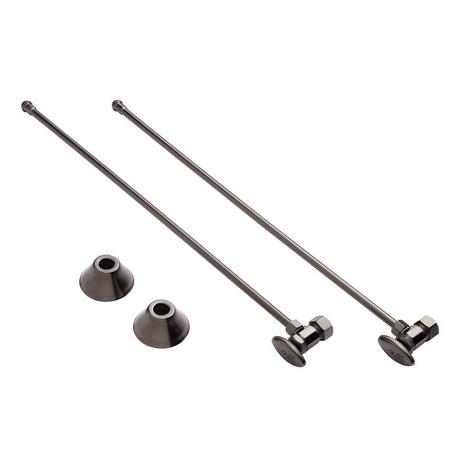 Bathroom Supply Kit with 5/8" OD X 3/8" OD Angle Stop