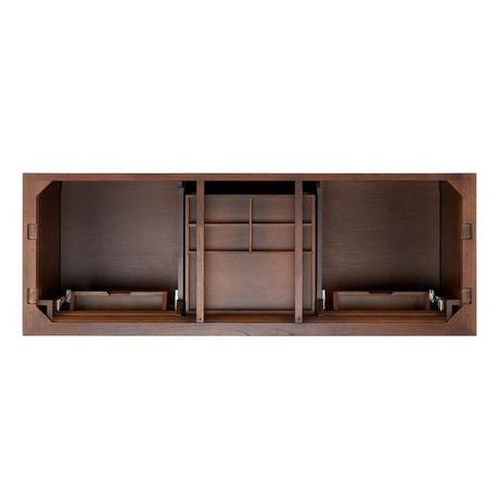 60" Claudia Double Vanity With Undermount Sinks - Antique Coffee