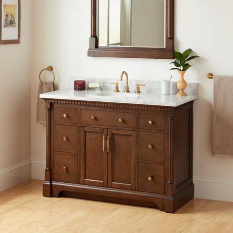 48" Claudia Vanity With Undermount Sink - Antique Coffee