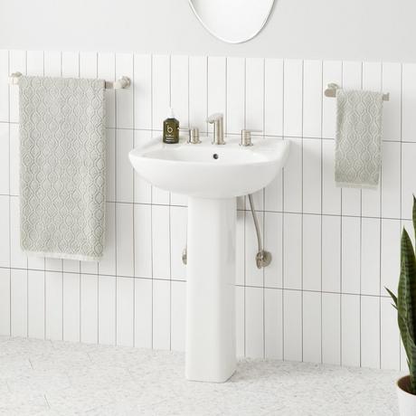 Rainsville Porcelain Pedestal Sink
