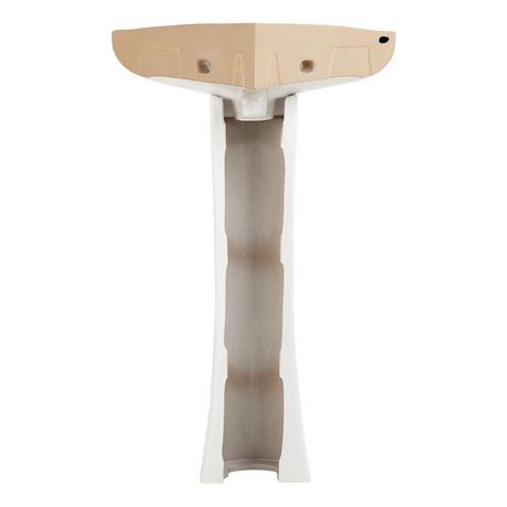 Point Roberts Porcelain Corner Pedestal Sink