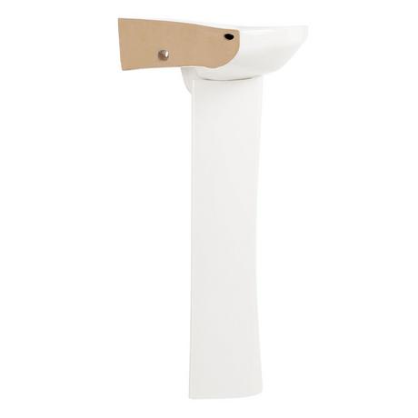 Point Roberts Porcelain Corner Pedestal Sink