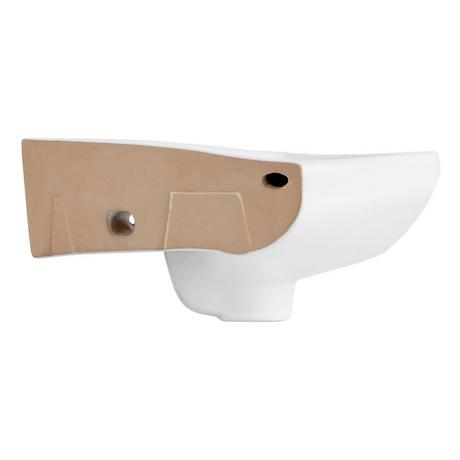 Point Roberts Porcelain Corner Wall-Mount Sink