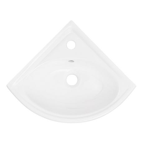Point Roberts Porcelain Corner Wall-Mount Sink