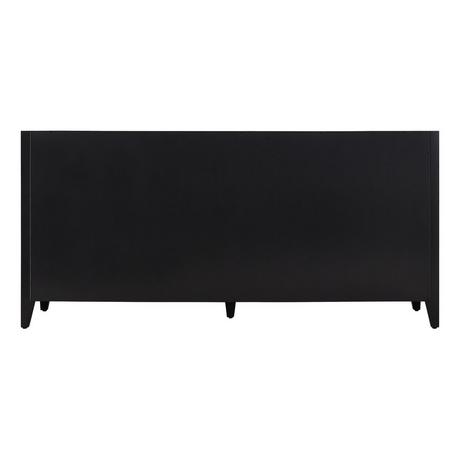 72" Holmesdale Vanity with Rectangular Undermount Sinks - Black
