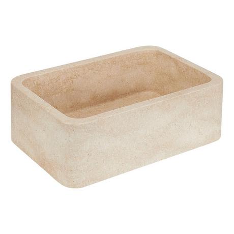 30" Silbury Ivy Marble Farmhouse Sink - Egyptian Cream