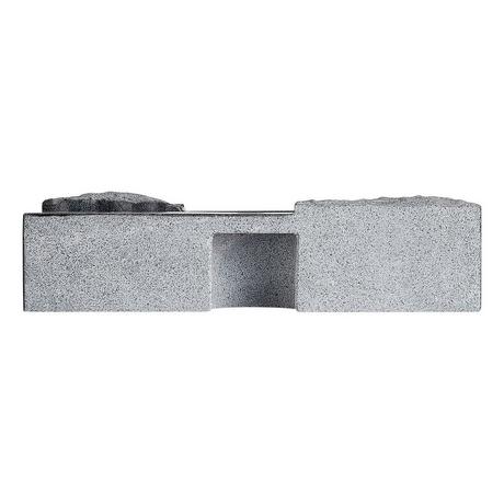 Ardwick Rectangular Granite Vessel Sink - Blue Gray