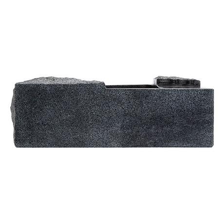 Ardwick Rectangular Granite Vessel Sink - Blue Gray