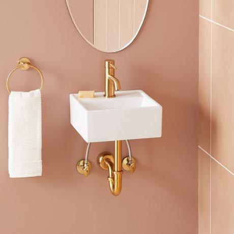 13" Kaisy Modern Porcelain Sink