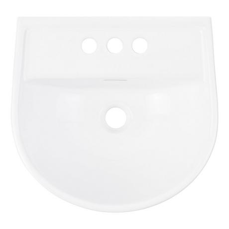 Lanken Mini Porcelain Pedestal Sink