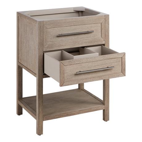 24" Robertson Console Vanity with Undermount Sink - Brushed White