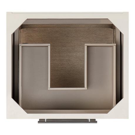 24" Robertson Console Vanity with Undermount Sink - Brushed White