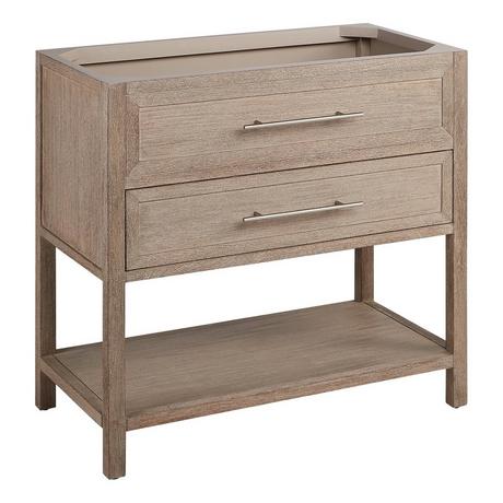 36" Robertson Console Vanity with Rectangular Undermount Sink - Brushed White