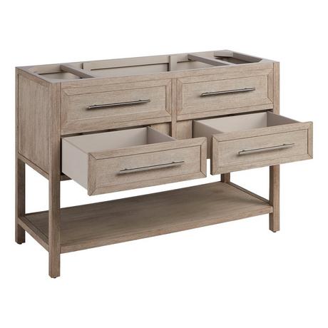 48" Robertson Console Vanity with Rectangular Undermount Sink - Brushed White