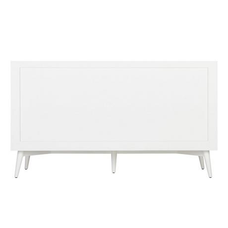 60" Novak Vanity with Undermount Sinks - Bright White