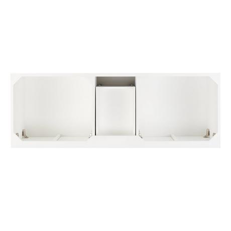 60" Novak Vanity with Undermount Sinks - Bright White