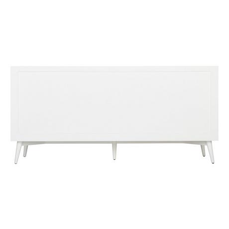 72" Novak Vanity with Undermount Sinks - Bright White
