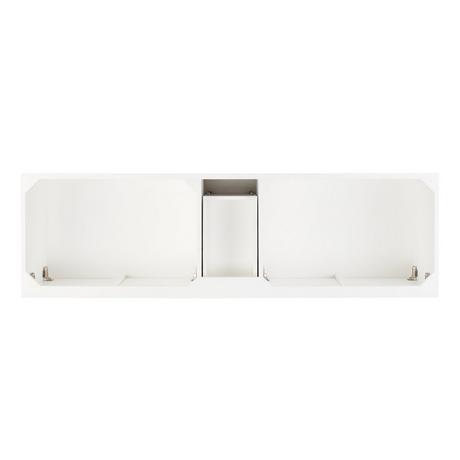 72" Novak Vanity with Undermount Sinks - Bright White