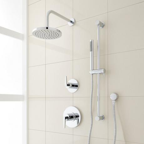 Drea Pressure Balance Shower System with Slide Bar and Hand Shower