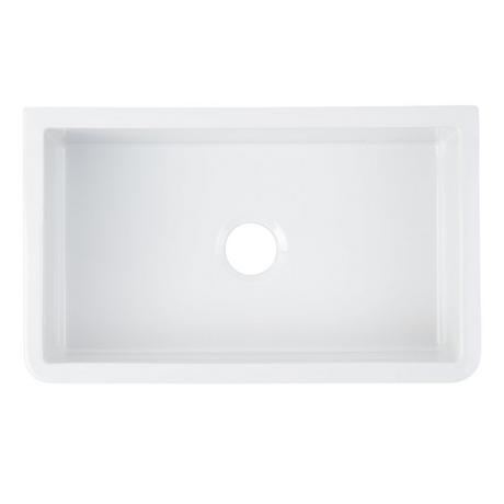 30" Grigham Fireclay Farmhouse Sink - White