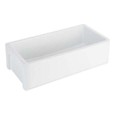 36" Grigham Fireclay Farmhouse Sink - White