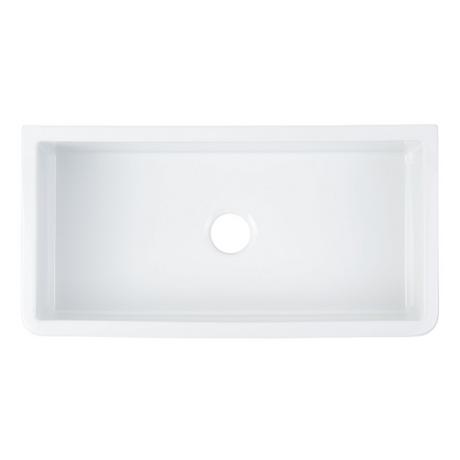 36" Grigham Fireclay Farmhouse Sink - White