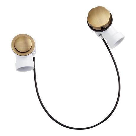 PVC Cable Drain & Overflow for 17" - 22" Deep Tubs