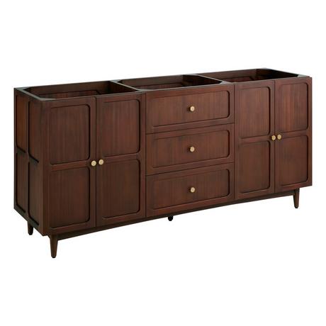 72" Delavan Vanity with Rectangular Undermount Sinks - Cold Brew