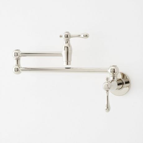 Traditional Retractable Wall-Mount Pot Filler Faucet