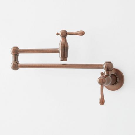 Traditional Retractable Wall-Mount Pot Filler Faucet